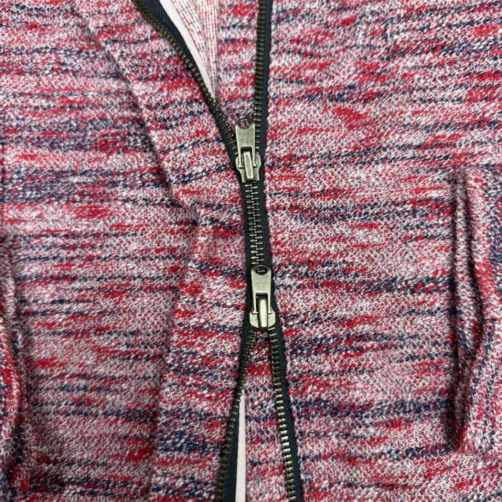J. CREW Women's‎ NWT Knit Micro Tweed Jacket in Poppy Zip | Size L